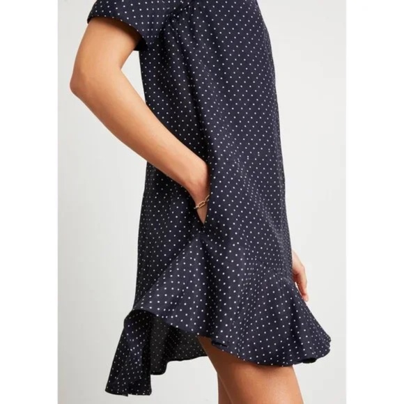 Goop G. Label Denise Mini Polka Dot Navy Shirt Dress Size 2 - Picture 7 of 14